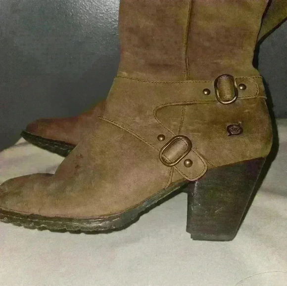 Born Womans Light Brown Mid-Calf Boot Size 10 - Picture 2 of 13